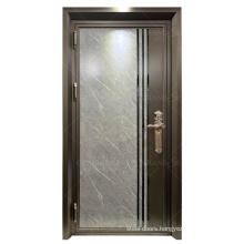 Modern design safe stainless steel front door